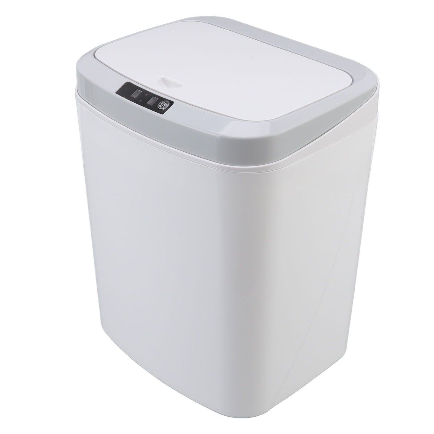 Smart Trash Can 16L Infrared Induction Button Control Manual Mute Household Automatic Trash Can with Night V1294-YM0523-3113220058411