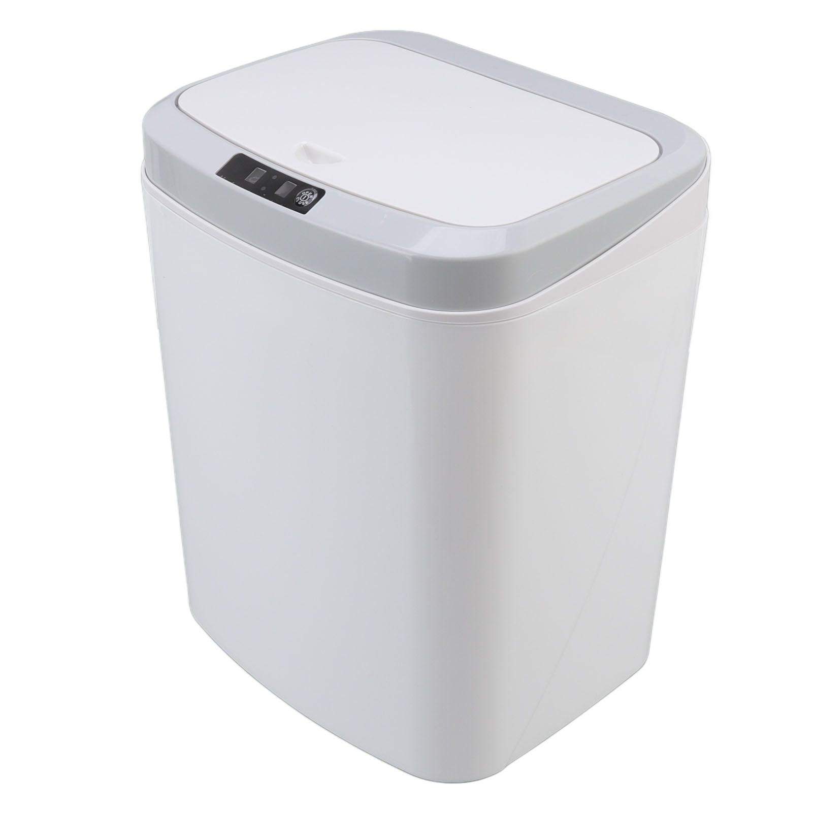 Smart Trash Can 16L Infrared Induction Button Control Manual Mute Household Automatic Trash Can with Night V1294-YM0523-3113220058411