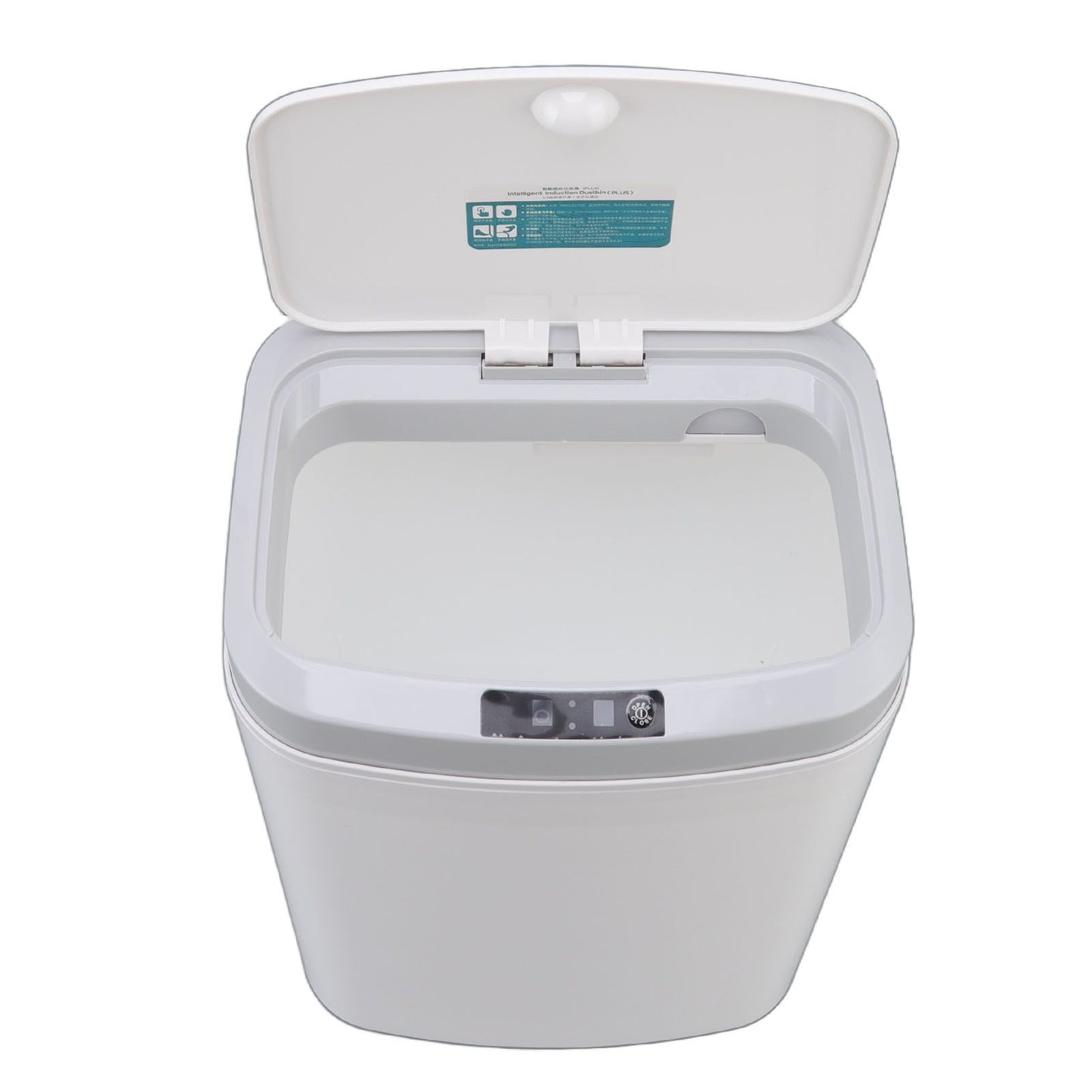 Smart Trash Can 16L Infrared Induction Button Control Manual Mute Household Automatic Trash Can with Night V1294-YM0523-3113220058411