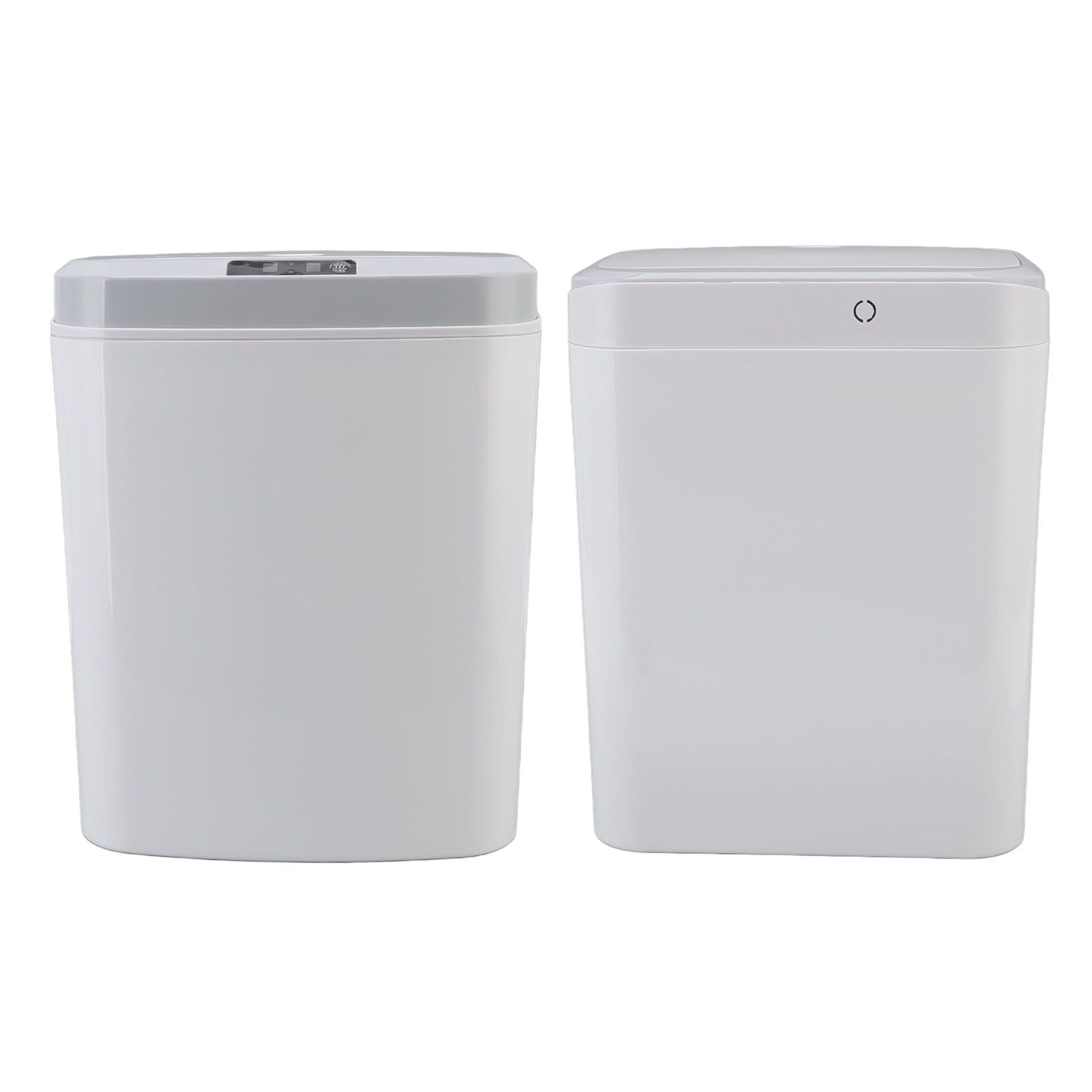 Smart Trash Can 16L Infrared Induction Button Control Manual Mute Household Automatic Trash Can with Night V1294-YM0523-3113220058411
