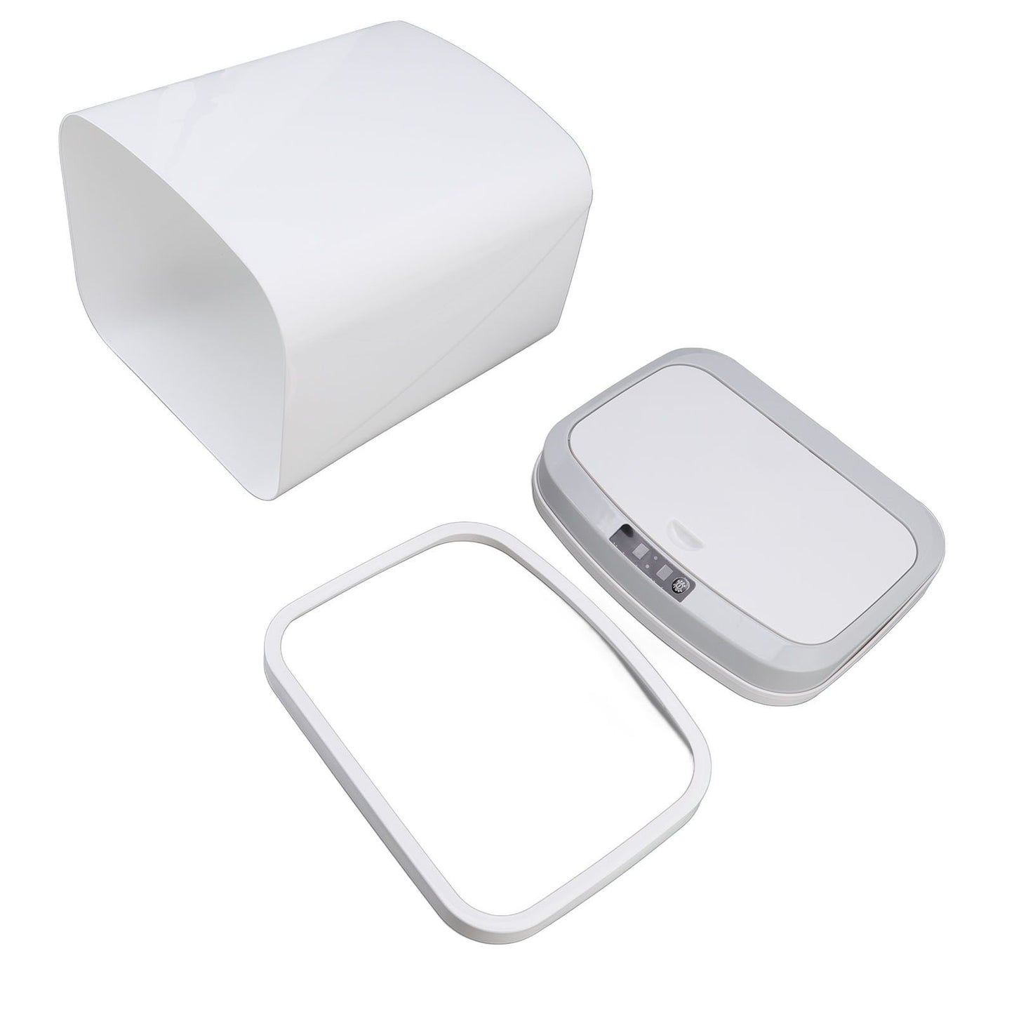 Smart Trash Can 16L Infrared Induction Button Control Manual Mute Household Automatic Trash Can with Night V1294-YM0523-3113220058411