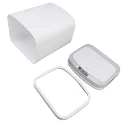 Smart Trash Can 16L Infrared Induction Button Control Manual Mute Household Automatic Trash Can with Night V1294-YM0523-3113220058411