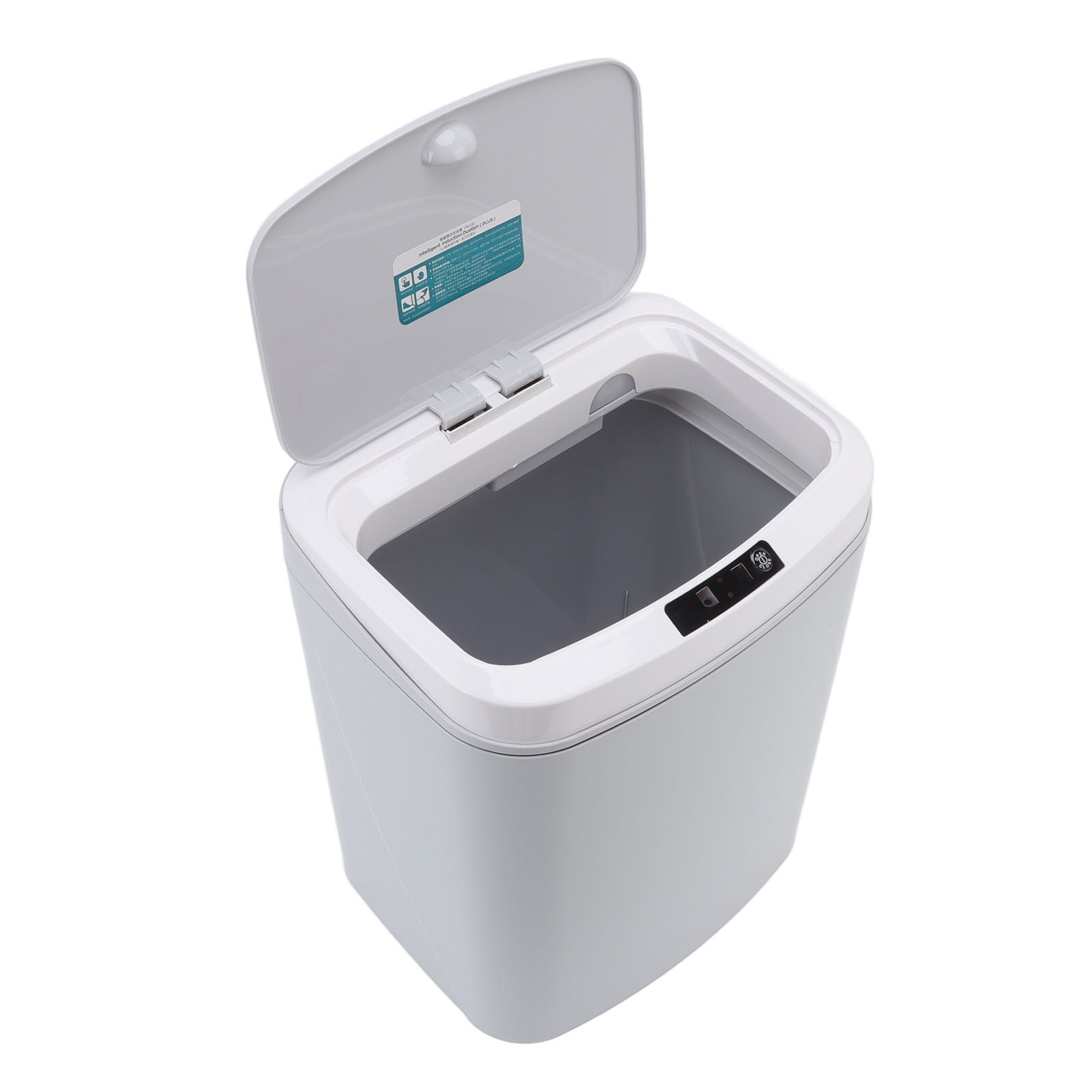 Smart Trash Can 16L Infrared Induction Button Control Manual Mute Household Automatic Trash Can with Night V1294-YM0523-3113220058412