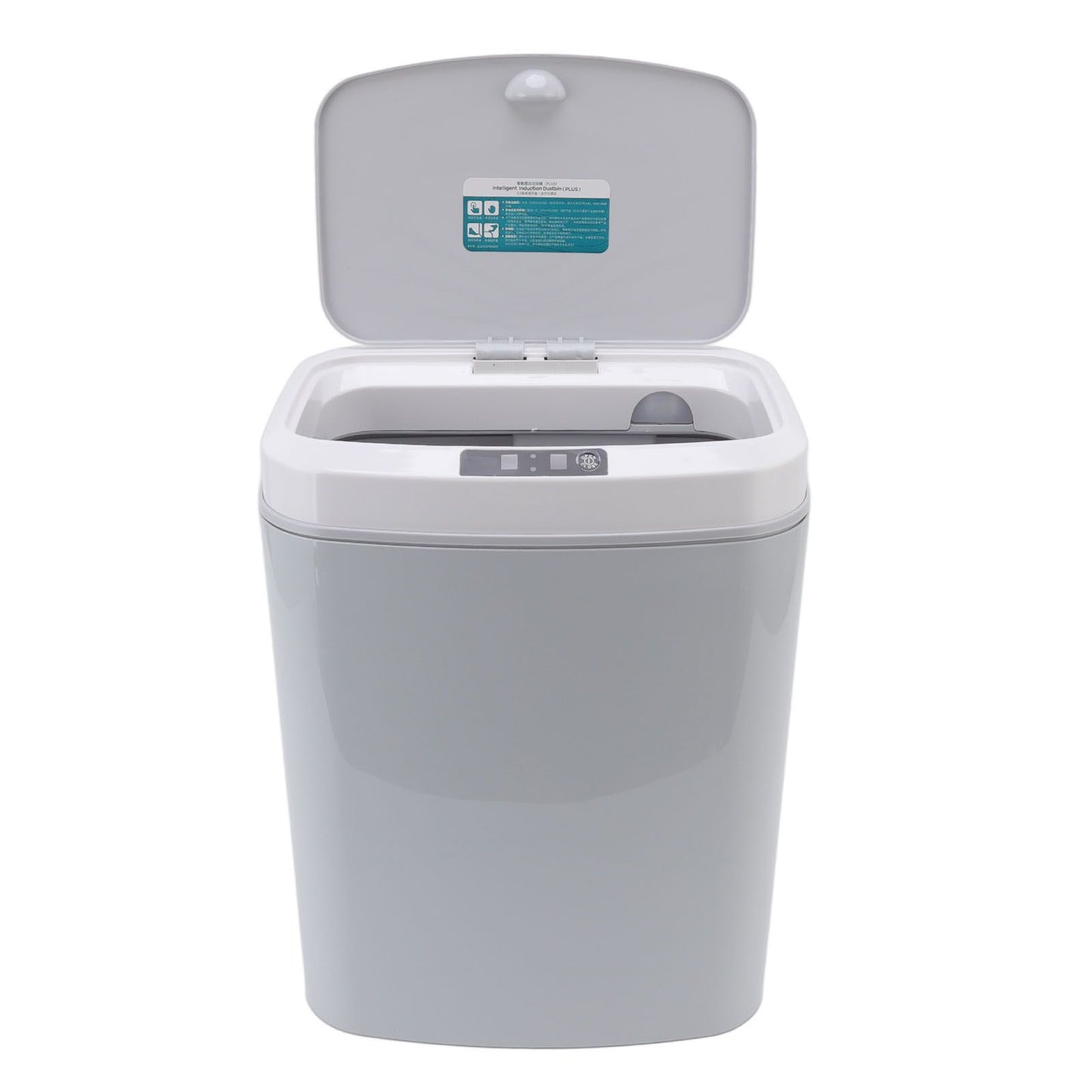 Smart Trash Can 16L Infrared Induction Button Control Manual Mute Household Automatic Trash Can with Night V1294-YM0523-3113220058412