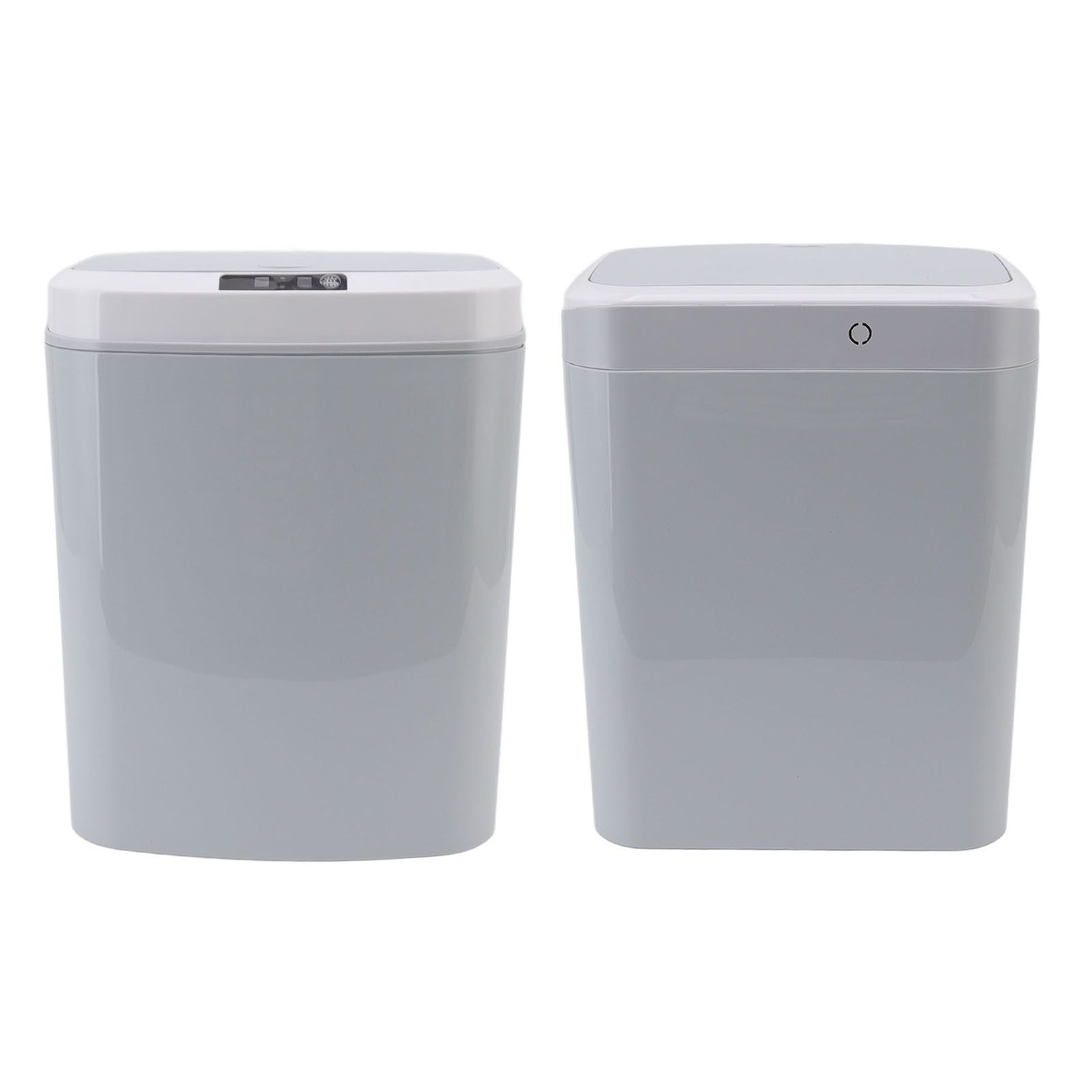 Smart Trash Can 16L Infrared Induction Button Control Manual Mute Household Automatic Trash Can with Night V1294-YM0523-3113220058412