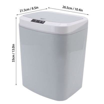 Smart Trash Can 16L Infrared Induction Button Control Manual Mute Household Automatic Trash Can with Night V1294-YM0523-3113220058412