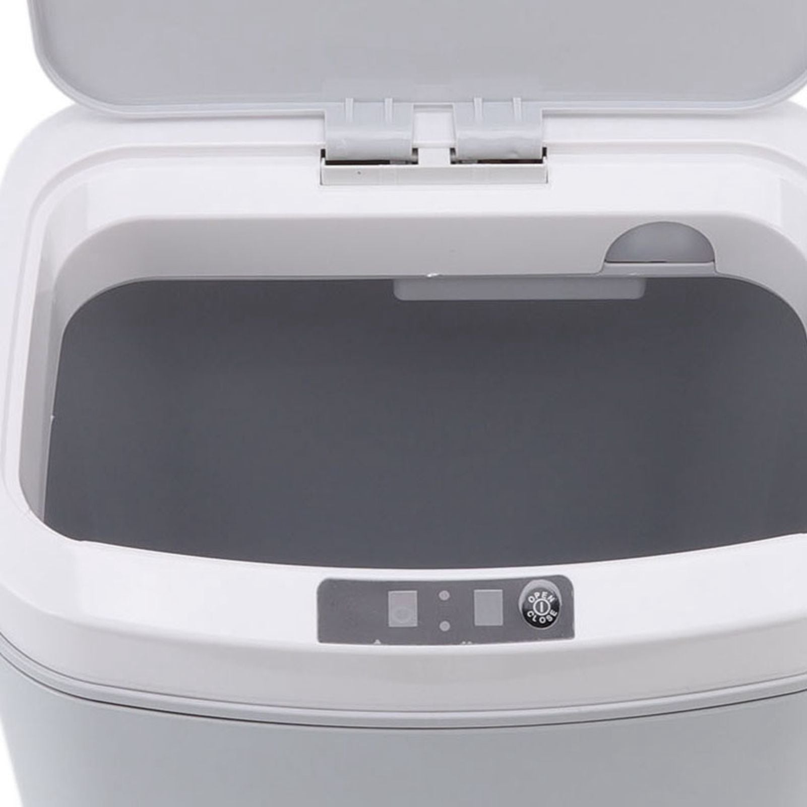 Smart Trash Can 16L Infrared Induction Button Control Manual Mute Household Automatic Trash Can with Night V1294-YM0523-3113220058412