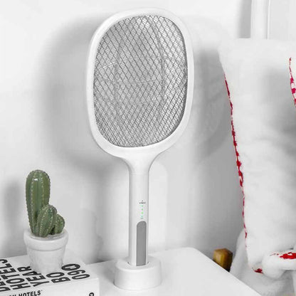 Electric Mosquito Swatter 5V 1A Rechargeable Efficient 2 in 1 Electric Mosquito Bat with LED Light for Home V1294-YM0523-3113220058611