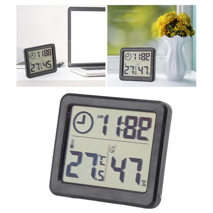 Digital Thermometer Hygrometer High Accuracy Four Stomatal Monitoring Temperature Humidity Tester with 3.2in V1294-YM0523-3113220061311