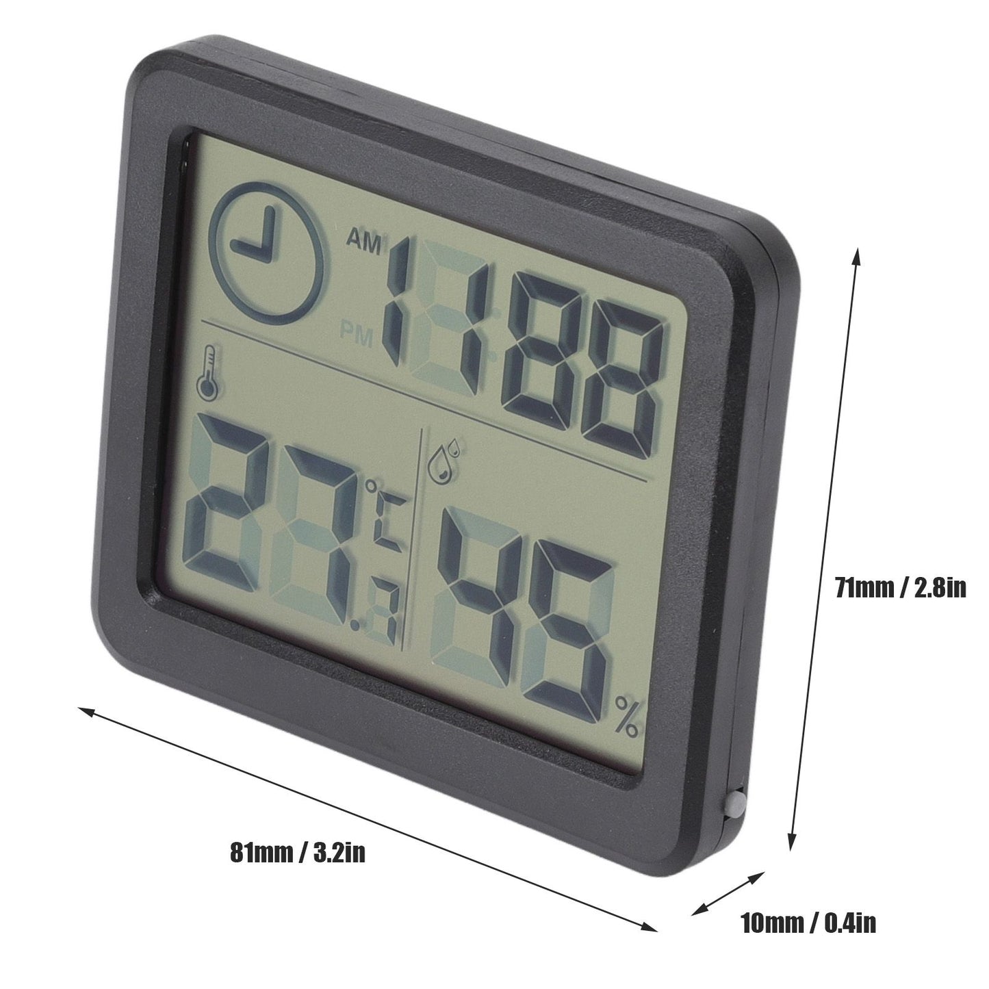 Digital Thermometer Hygrometer High Accuracy Four Stomatal Monitoring Temperature Humidity Tester with 3.2in V1294-YM0523-3113220061311