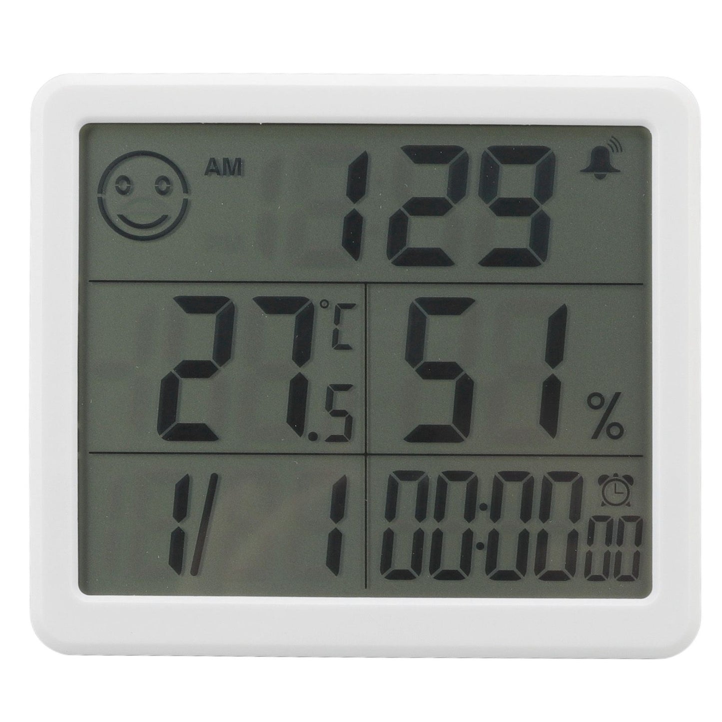 Digital Thermometer Hygrometer Alarm Clock Sensitive Induction High Accuracy Electronic Hygrometer with 5in V1294-YM0523-3113220061511