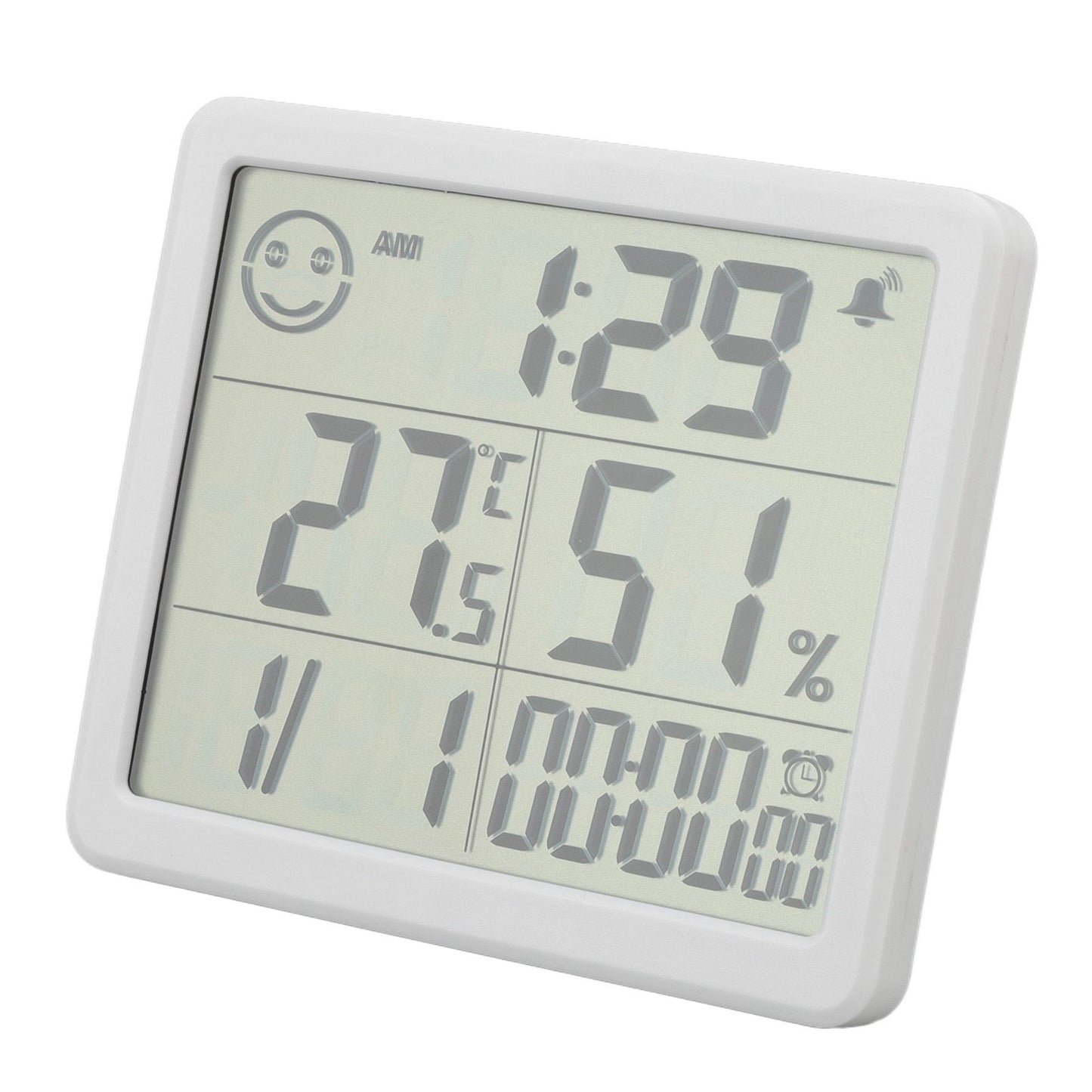 Digital Thermometer Hygrometer Alarm Clock Sensitive Induction High Accuracy Electronic Hygrometer with 5in V1294-YM0523-3113220061511
