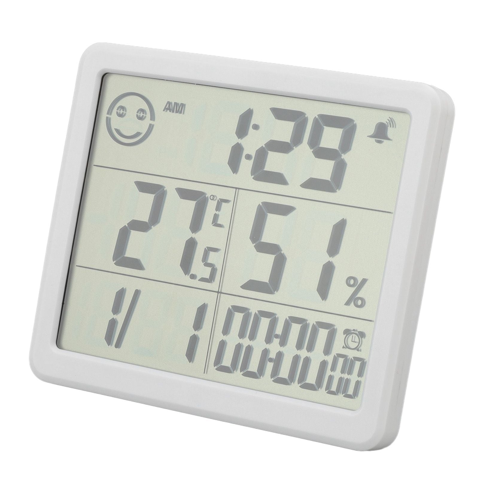 Digital Thermometer Hygrometer Alarm Clock Sensitive Induction High Accuracy Electronic Hygrometer with 5in V1294-YM0523-3113220061511