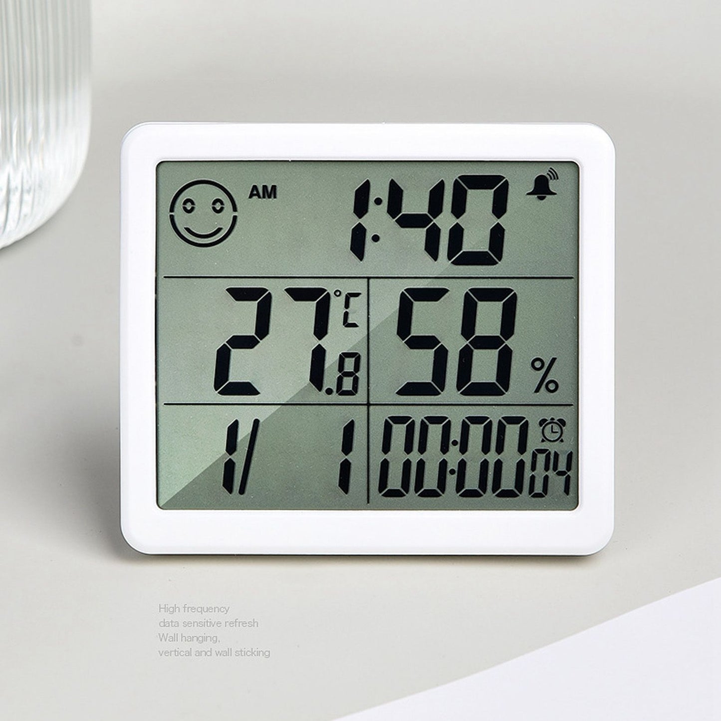 Digital Thermometer Hygrometer Alarm Clock Sensitive Induction High Accuracy Electronic Hygrometer with 5in V1294-YM0523-3113220061511