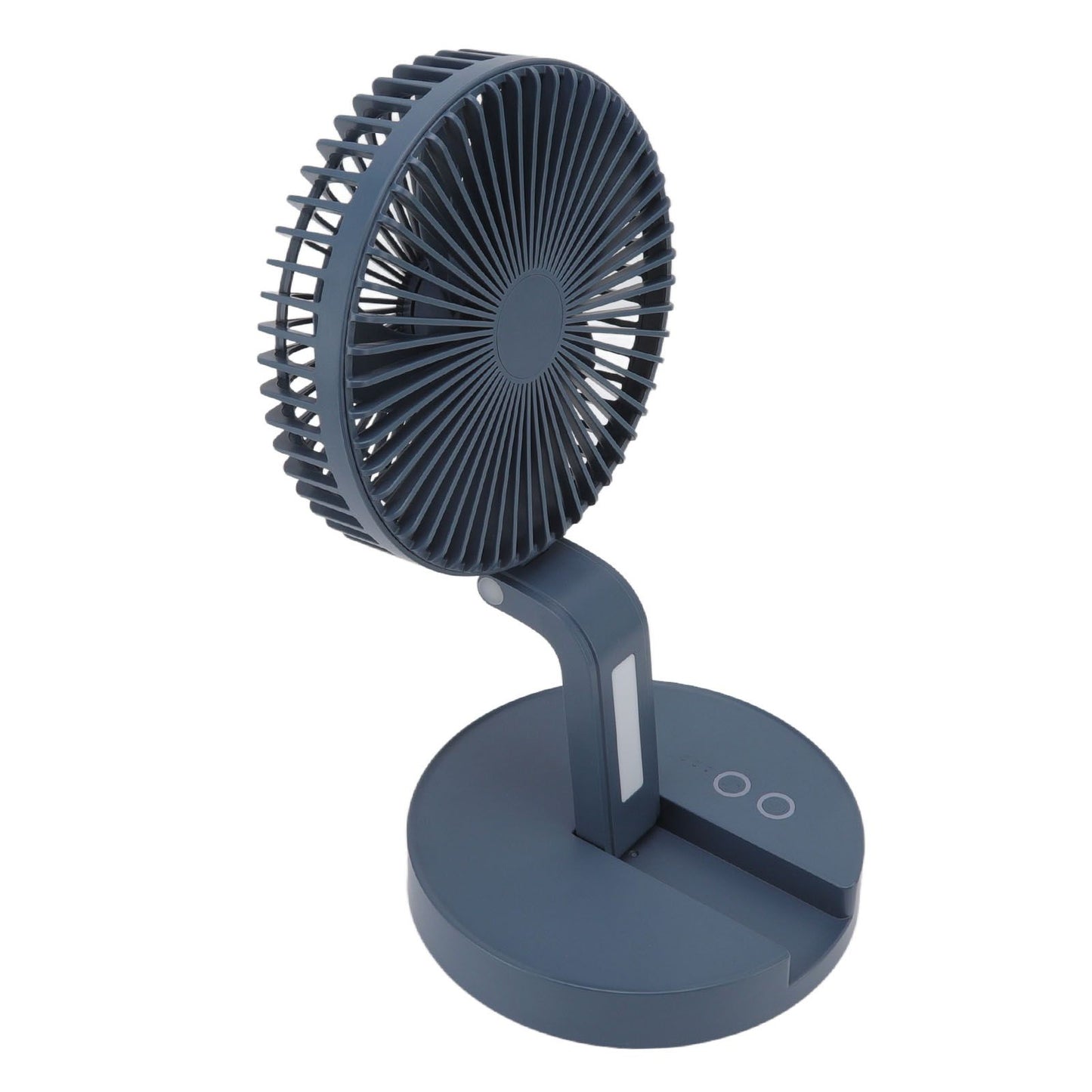 Desktop Folding Fan 3 Speeds USB Rechargeable Punch Free Electric Desktop Oscillating Fan for Home Office Blue V1294-YM0523-3113220062112