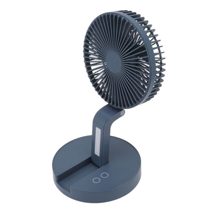 Desktop Folding Fan 3 Speeds USB Rechargeable Punch Free Electric Desktop Oscillating Fan for Home Office Blue V1294-YM0523-3113220062112