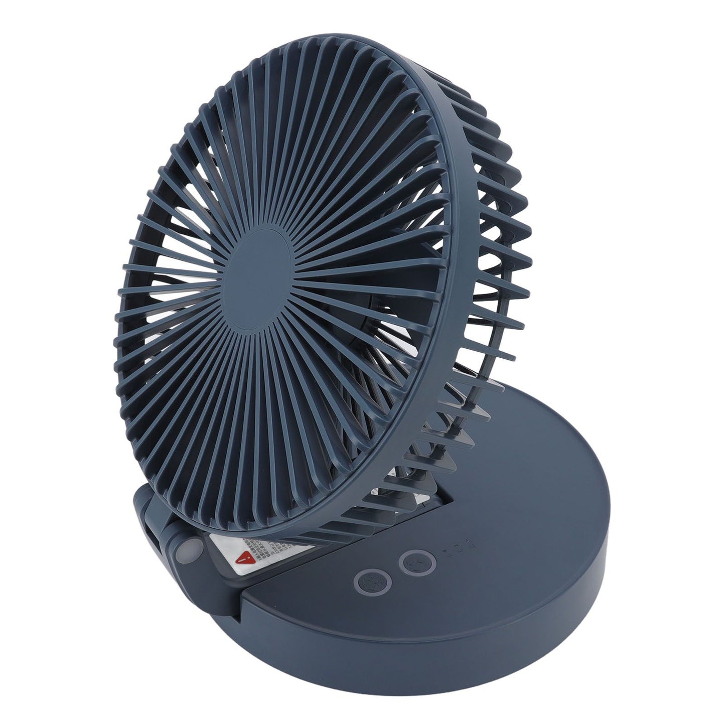 Desktop Folding Fan 3 Speeds USB Rechargeable Punch Free Electric Desktop Oscillating Fan for Home Office Blue V1294-YM0523-3113220062112
