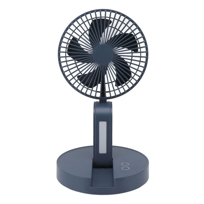 Desktop Folding Fan 3 Speeds USB Rechargeable Punch Free Electric Desktop Oscillating Fan for Home Office Blue V1294-YM0523-3113220062112