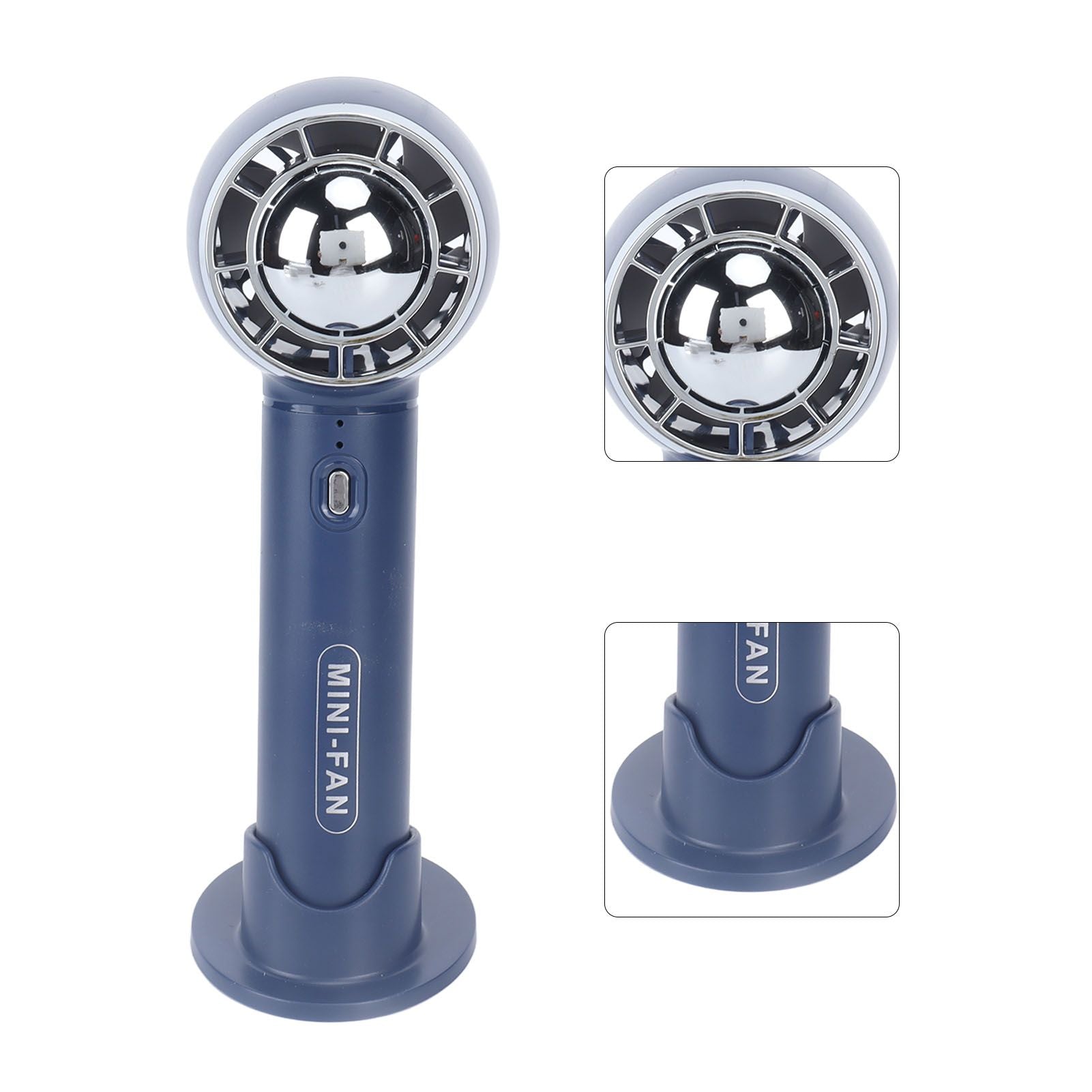 Handheld Fan 3 Speeds USB Charging Strong Wind Lightweight 1200mAh Battery Portable Fan Handheld for Office V1294-YM0523-3113220062213