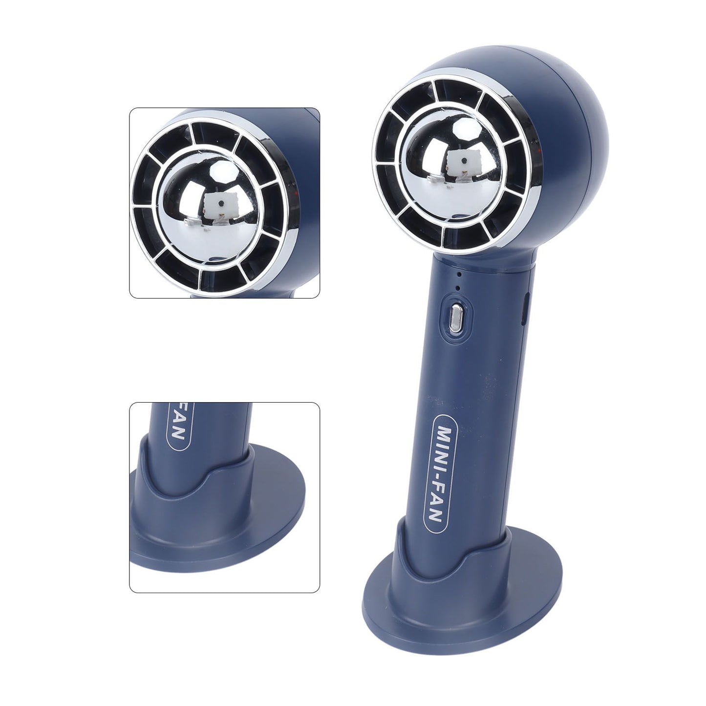 Handheld Fan 3 Speeds USB Charging Strong Wind Lightweight 1200mAh Battery Portable Fan Handheld for Office V1294-YM0523-3113220062213