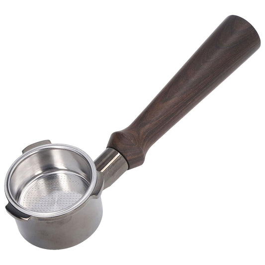 Coffee Portafilter 51mm Ergonomic Black Rosewood Handle Bottomless Zinc Alloy Portafilter for Coffee Machines V1294-YM0523-3113220064311