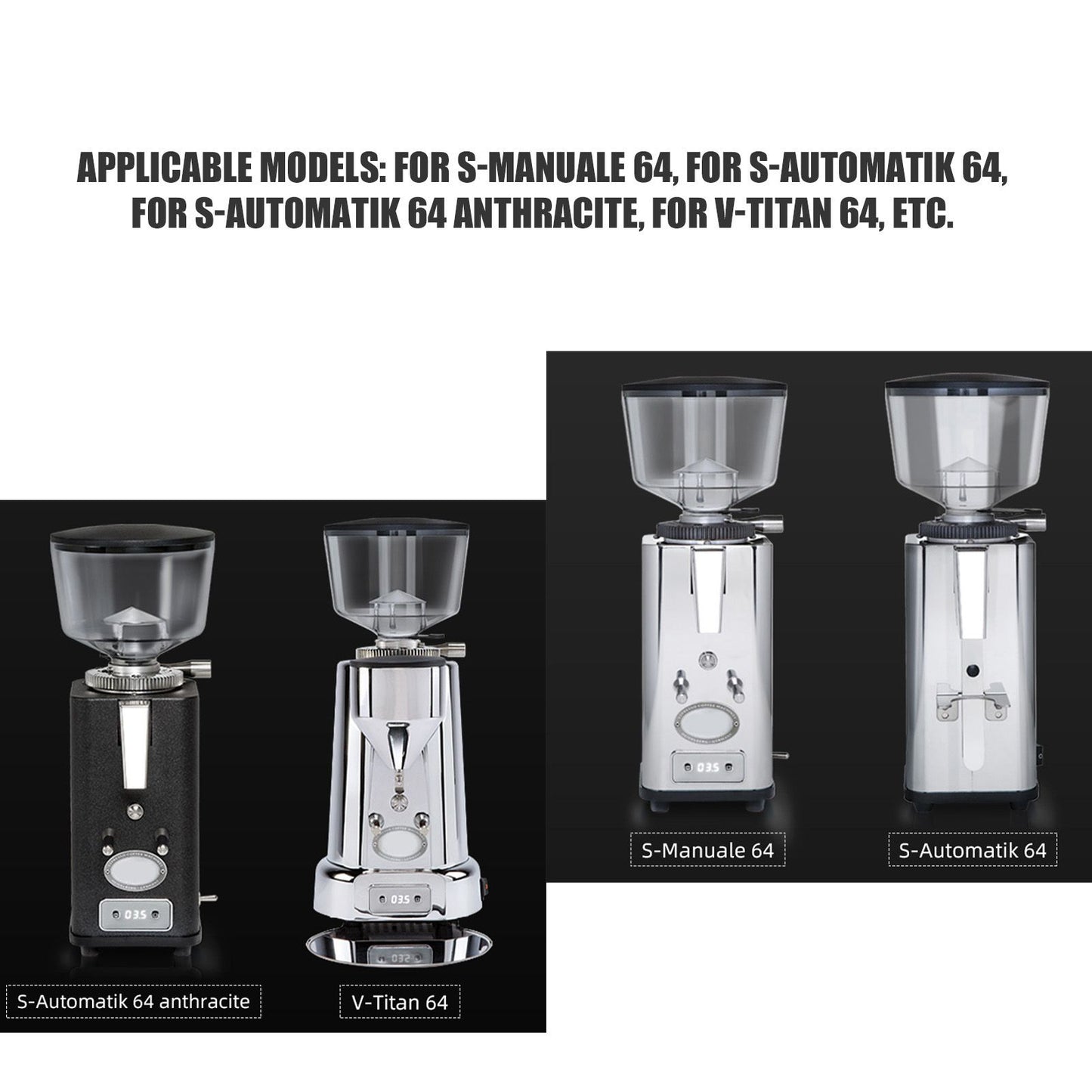 Coffee Grinder Bean Bin Blowing Bean Bin Set Grinder Cleaning Tool Accessories for ECM Coffee Grinder V1294-YM0523-3113220064711