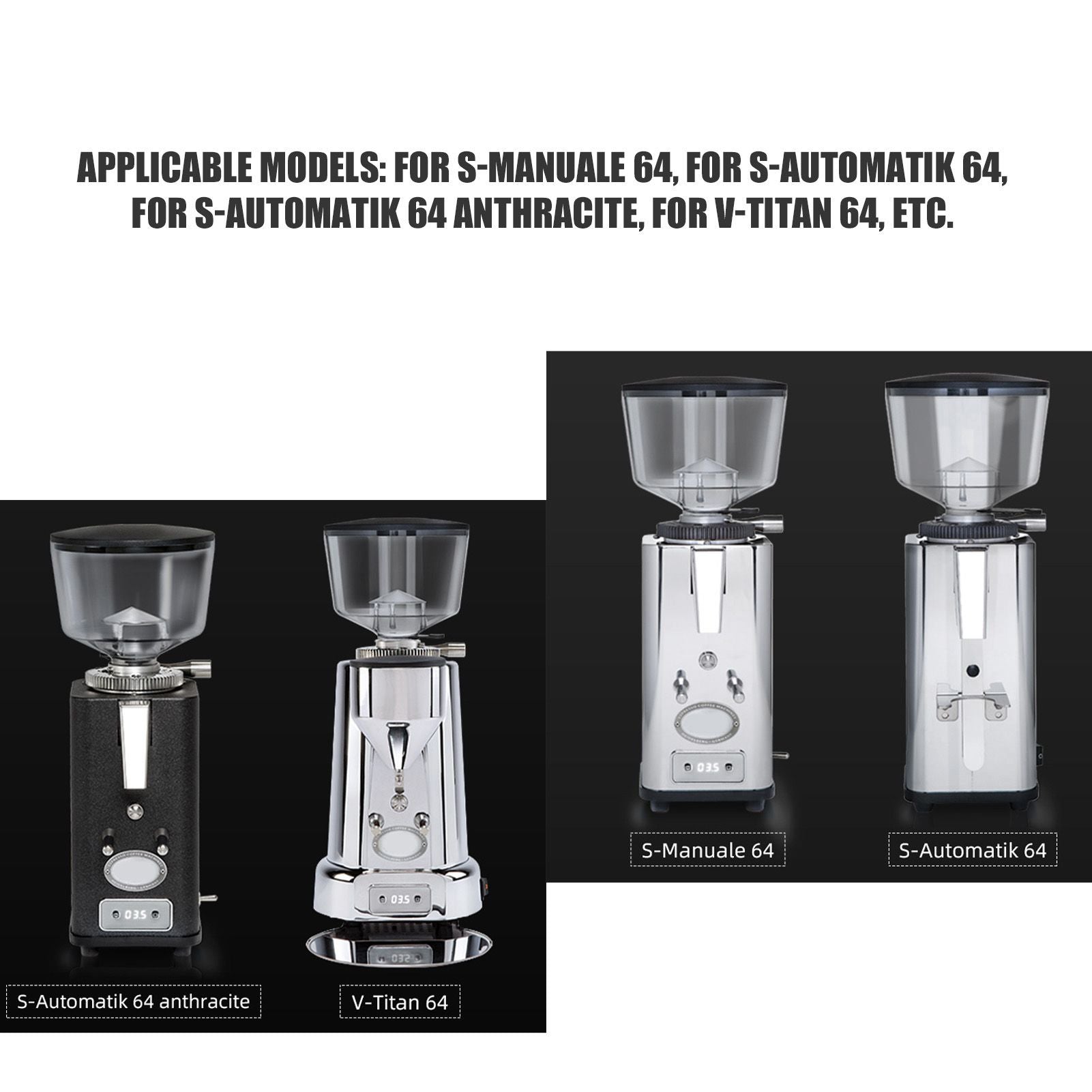 Coffee Grinder Bean Bin Blowing Bean Bin Set Grinder Cleaning Tool Accessories for ECM Coffee Grinder V1294-YM0523-3113220064711