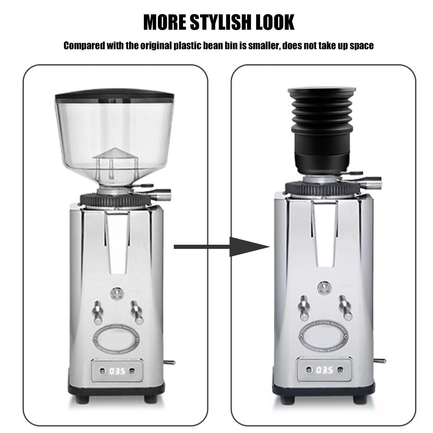 Coffee Grinder Bean Bin Blowing Bean Bin Set Grinder Cleaning Tool Accessories for ECM Coffee Grinder V1294-YM0523-3113220064711