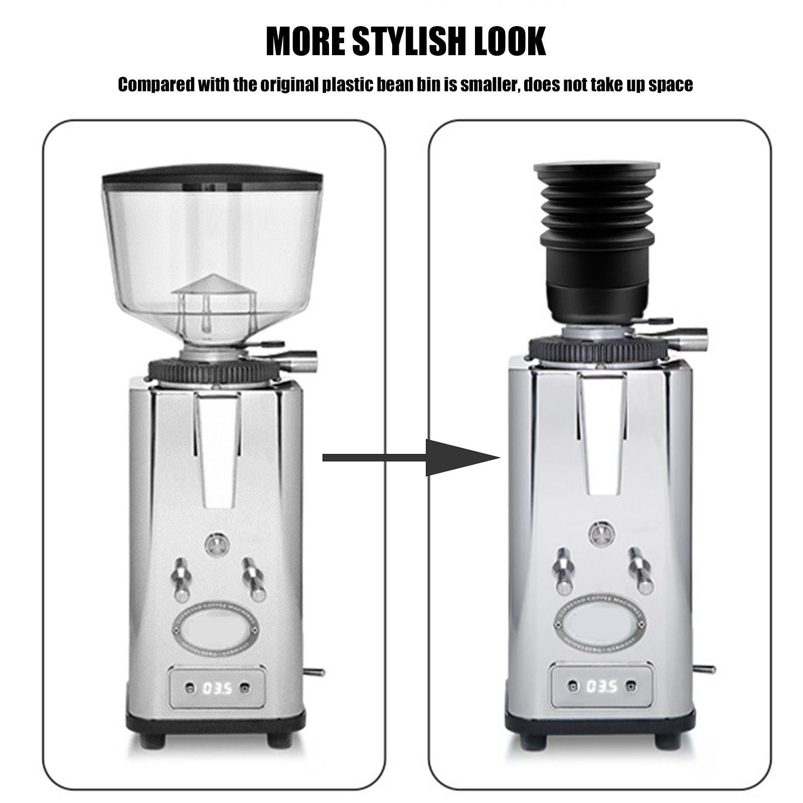 Coffee Grinder Bean Bin Blowing Bean Bin Set Grinder Cleaning Tool Accessories for ECM Coffee Grinder V1294-YM0523-3113220064711