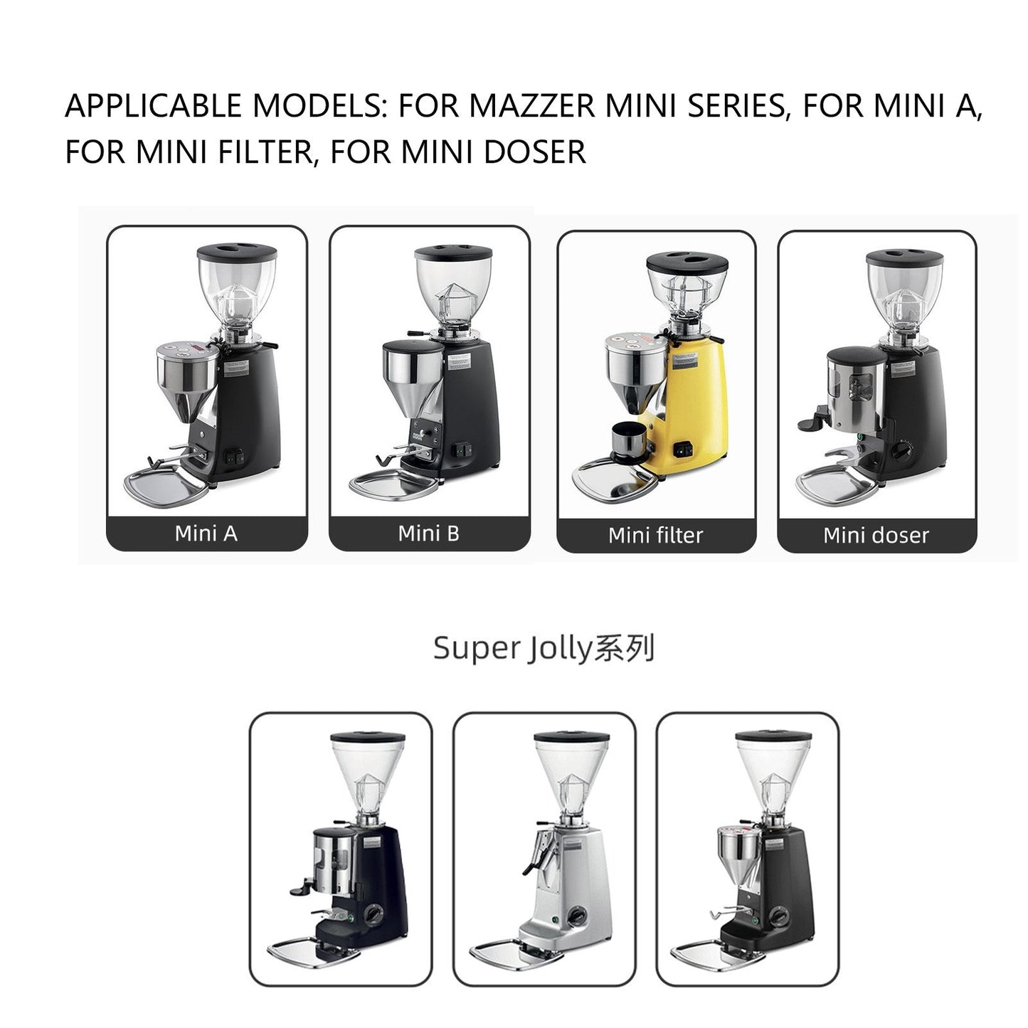 Coffee Grinder Blowing Bean Bin Coffee Grinder Cleaning Tool Accessories for MAZZER Min Series Grinder Machine V1294-YM0523-3113220064811
