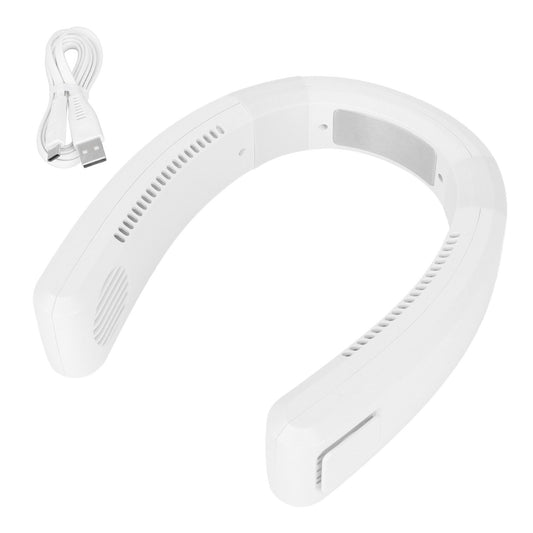 Neck Fan USB Charging 80 Holes 4000 to 5500rpm High Poly Wind Wearable Fan Portable Fan for Household Outdoor V1294-YM0523-3113220065011