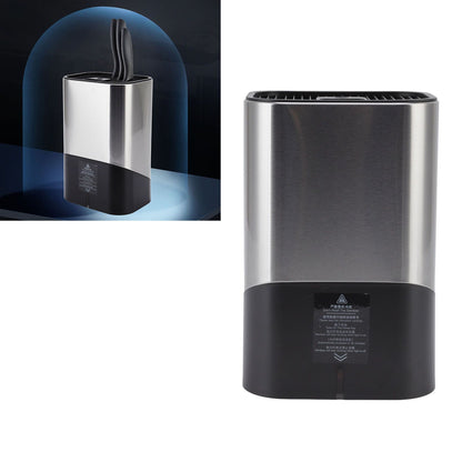 Knife Block Holder Plug in Type Stainless Steel Knife Organizer for Home Kitchen Restaurant 5V V1294-YM0523-3113220065111