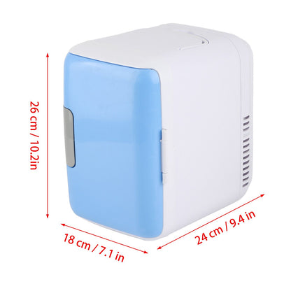 4L Car Refrigerator Large Capacity Small Size Food Grade Liner Cooler Warmer Mini Fridge for Dormitory Office V1294-YM0523-3113220065811