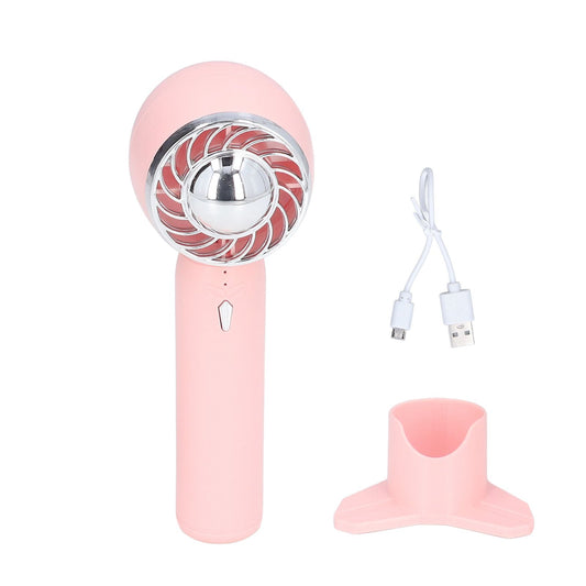 Handheld Fan USB Charging 3 Speeds 2000mAh Mini Portable Desktop Fan for Travel School Office Pink V1294-YM0523-3113220067012