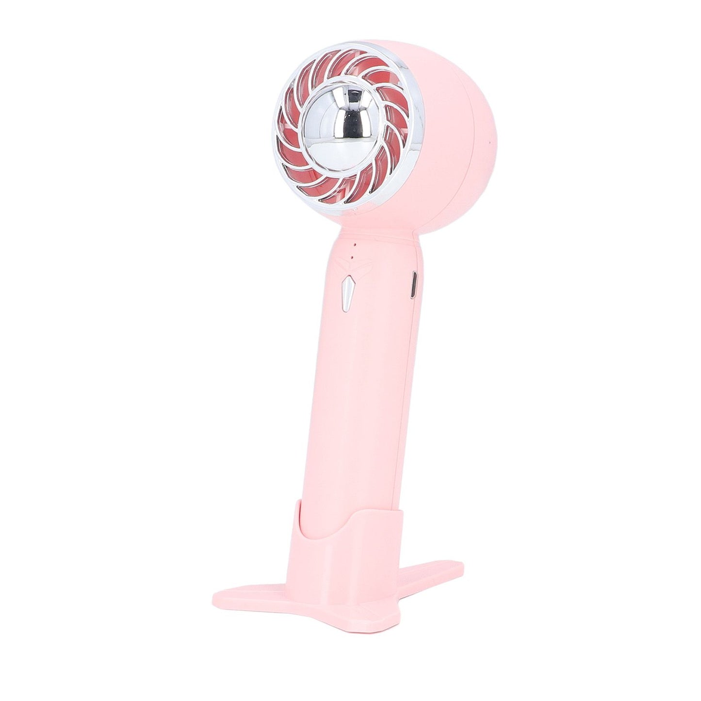Handheld Fan USB Charging 3 Speeds 2000mAh Mini Portable Desktop Fan for Travel School Office Pink V1294-YM0523-3113220067012