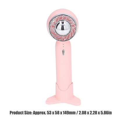 Handheld Fan USB Charging 3 Speeds 2000mAh Mini Portable Desktop Fan for Travel School Office Pink V1294-YM0523-3113220067012