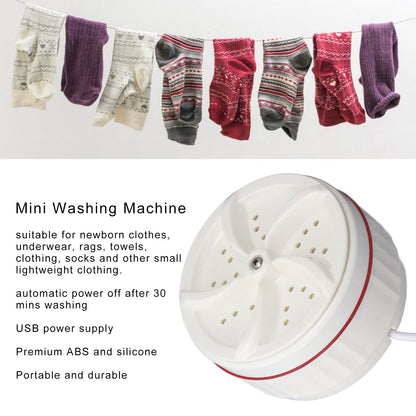 Mini Washing Machine USB Power 30 Mins Washing Water Saving Stable Auto Off Portable Washing Machine for V1294-YM0523-3113220067311