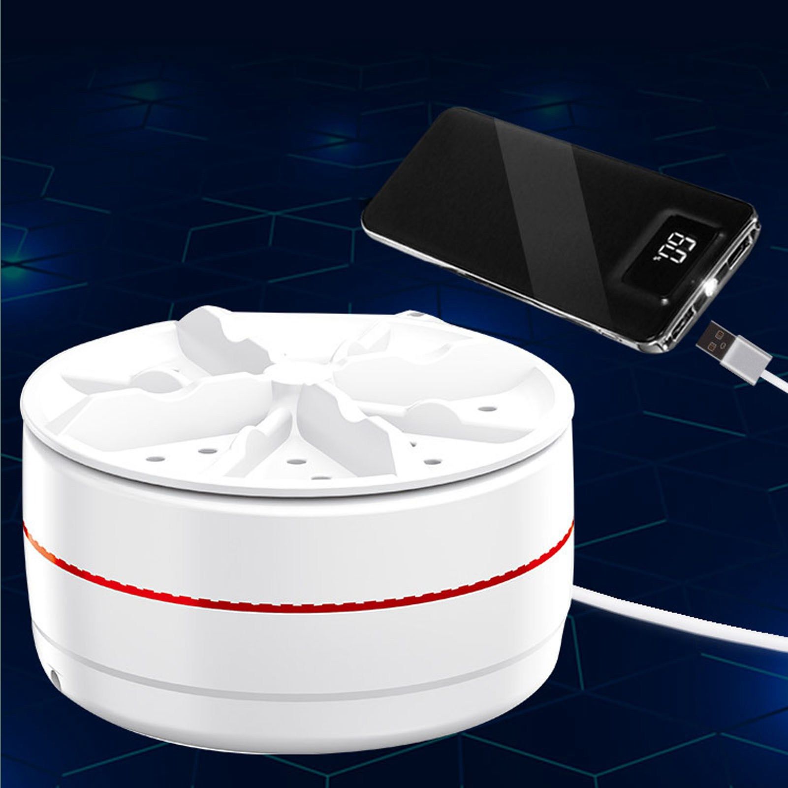 Mini Washing Machine USB Power 30 Mins Washing Water Saving Stable Auto Off Portable Washing Machine for V1294-YM0523-3113220067311