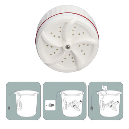 Mini Washing Machine USB Power 30 Mins Washing Water Saving Stable Auto Off Portable Washing Machine for V1294-YM0523-3113220067311