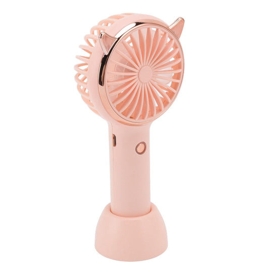 Cat Ears Handheld Fan 3 Levels USB Charging Mini Portable Handheld USB Fan for Outdoor Activities Travelling V1294-YM0523-3113220069512