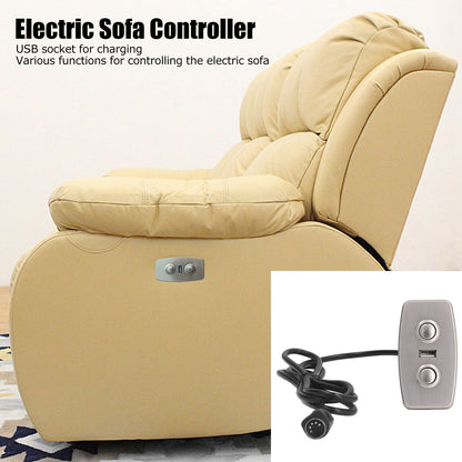 Recliner Switch USB Socket Charging Straight 5 Pin Light Free Electric Sofa Controller for Home Bedroom V1294-YM0523-3113220070211