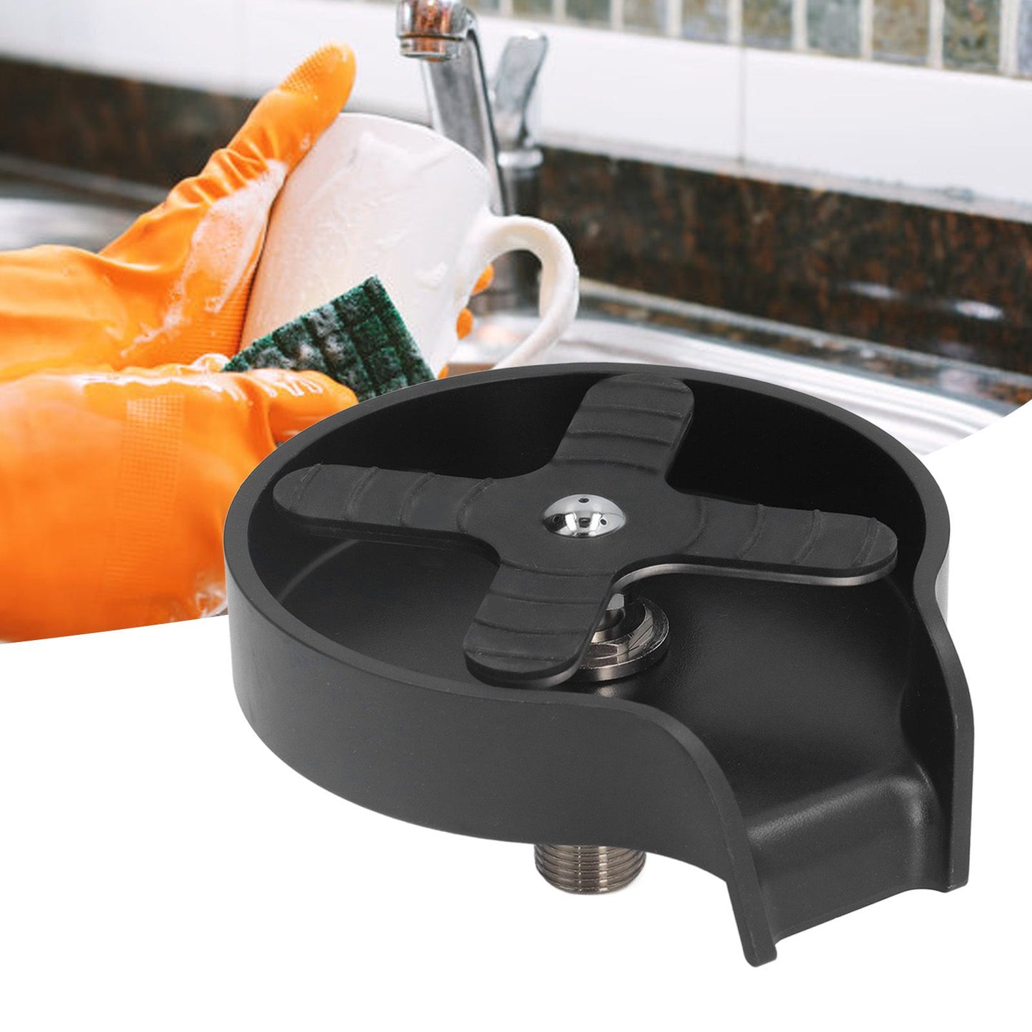 G9/16 Thread High Pressure Cup Washer Stainless Steel Kitchen Sink Glass Rinser for Restaurant Bar V1294-YM0523-3113220072111