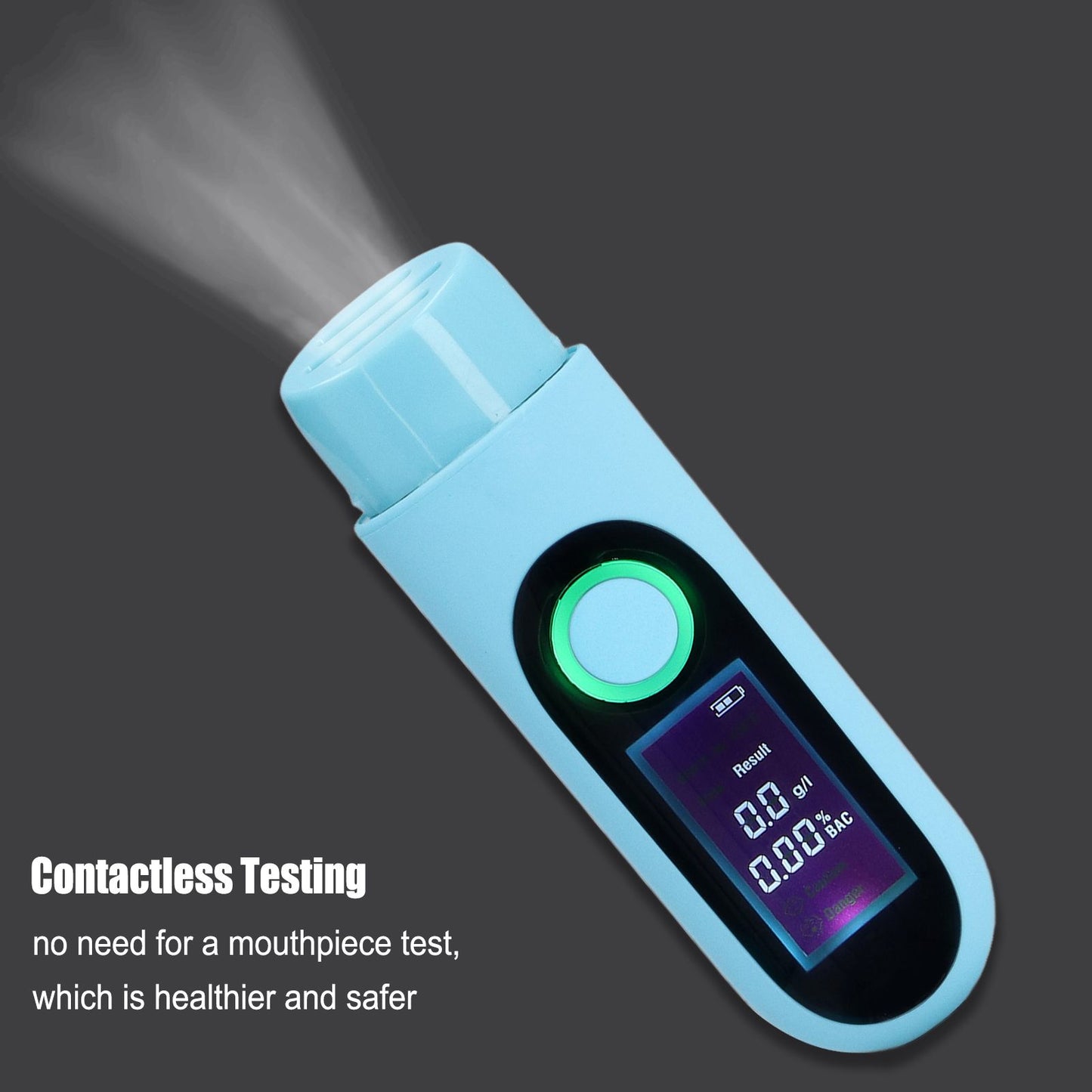 Alcohol Tester LCD 3 Color Display USB Charging Blowing Contactless Testing Alcohol Tester for Professional V1294-YM0523-3113220075713