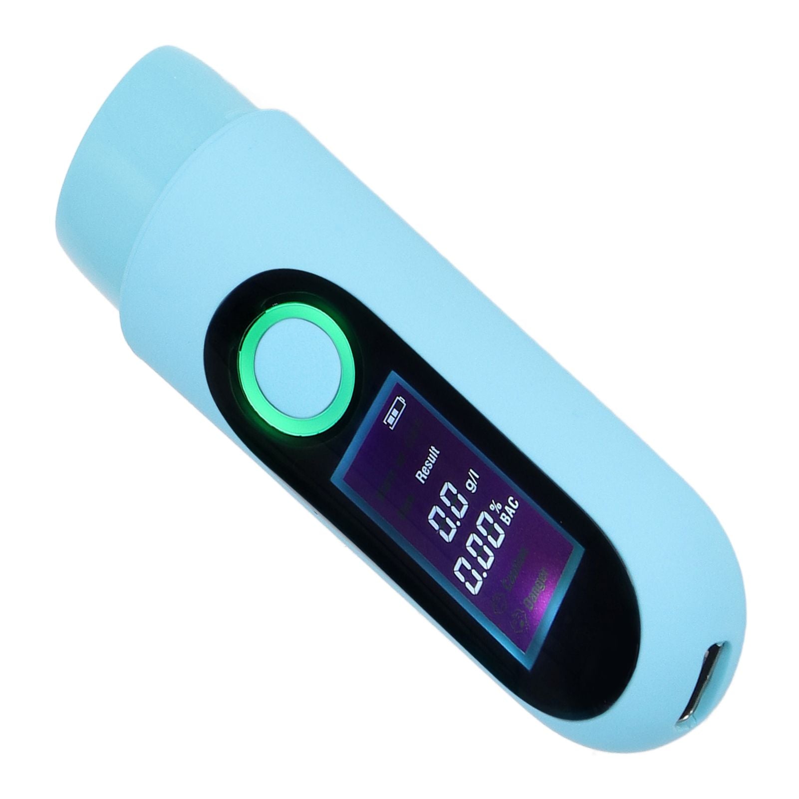 Alcohol Tester LCD 3 Color Display USB Charging Blowing Contactless Testing Alcohol Tester for Professional V1294-YM0523-3113220075713