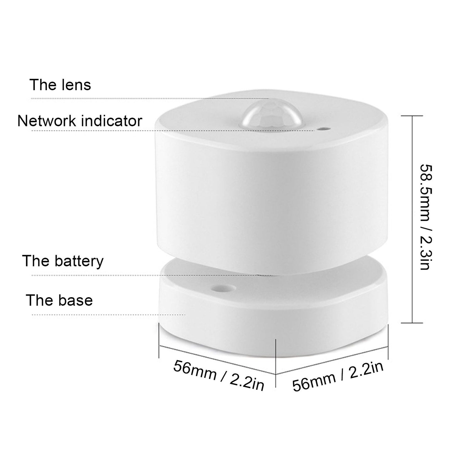 Smart PIR Motion Sensor APP Remote Control Human Body Sensor Detector for ZigBee for Tuya for Home Security V1294-YM0523-3113220077611