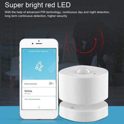 Smart PIR Motion Sensor APP Remote Control Human Body Sensor Detector for ZigBee for Tuya for Home Security V1294-YM0523-3113220077611