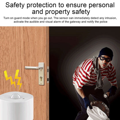 Smart PIR Motion Sensor APP Remote Control Human Body Sensor Detector for ZigBee for Tuya for Home Security V1294-YM0523-3113220077611