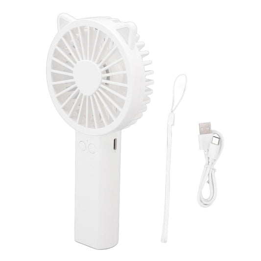 Handheld Mini Fan 3 Different Wind Speeds USB Charging Low Noise Small Fan with Light for Office Dormitory V1294-YM0523-3113220077911