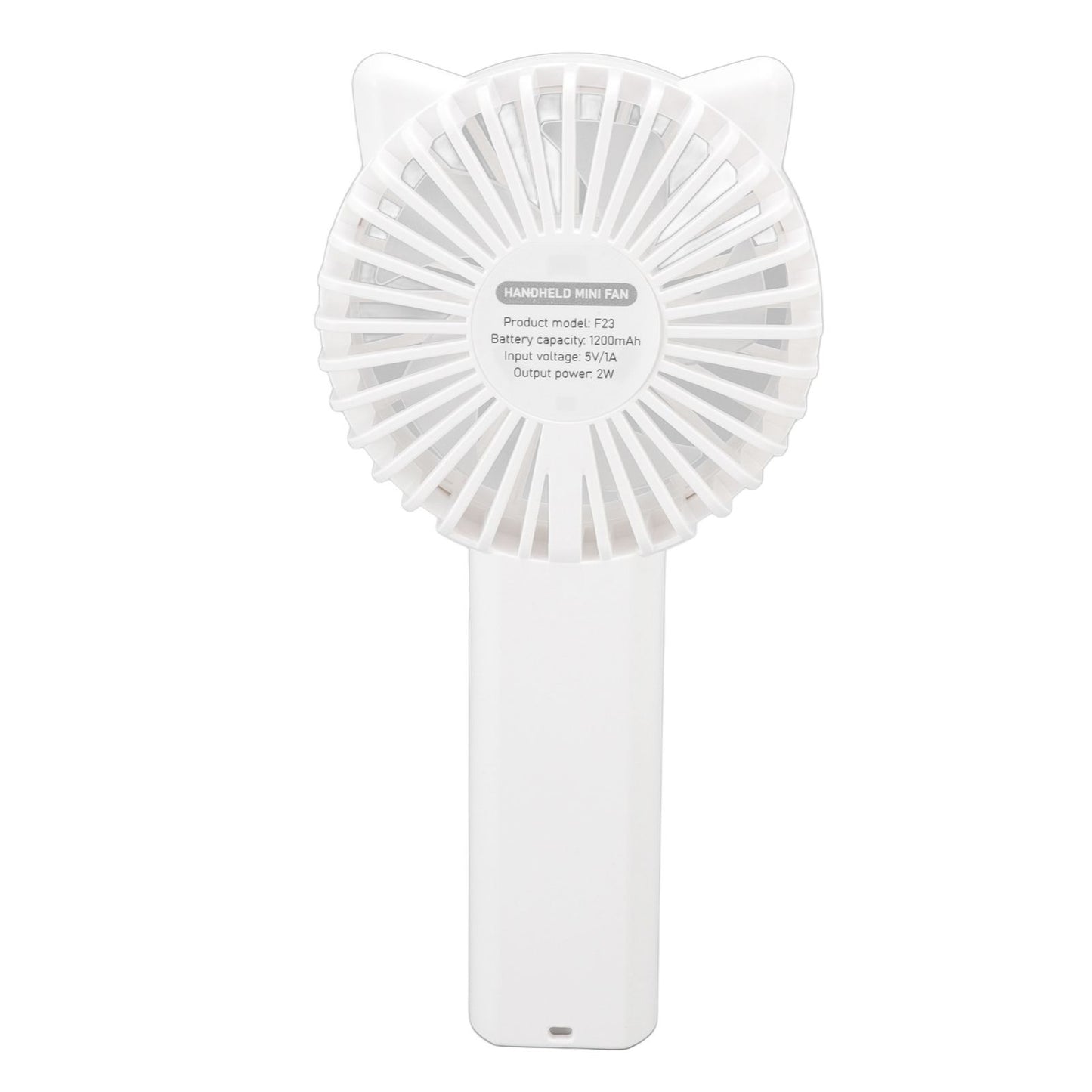 Handheld Mini Fan 3 Different Wind Speeds USB Charging Low Noise Small Fan with Light for Office Dormitory V1294-YM0523-3113220077911