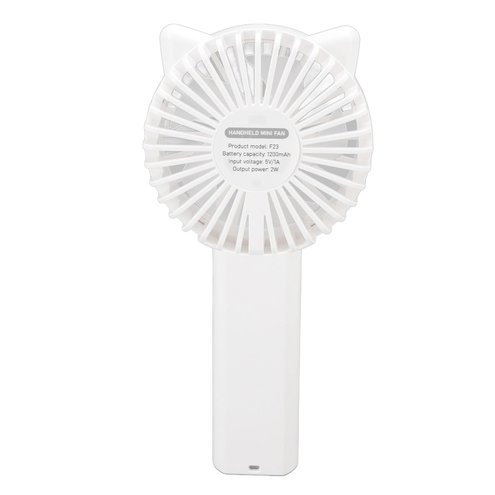 Handheld Mini Fan 3 Different Wind Speeds USB Charging Low Noise Small Fan with Light for Office Dormitory V1294-YM0523-3113220077911